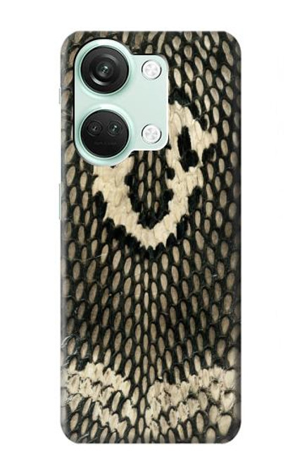 W2711 King Cobra Snake Skin Graphic Printed Hard Case and Leather Flip Case For OnePlus Nord 3
