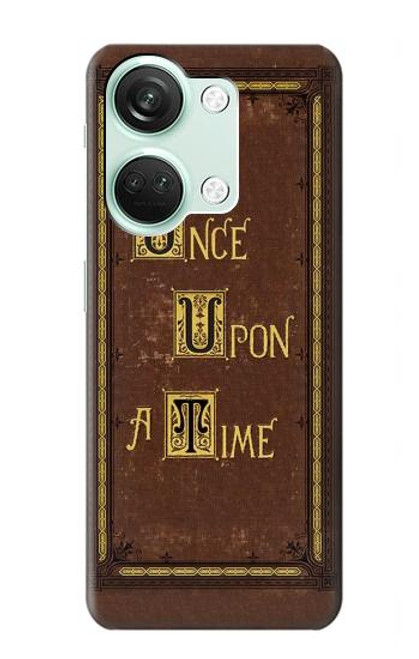 W2824 Once Upon a Time Book Cover Hard Case and Leather Flip Case For OnePlus Nord 3