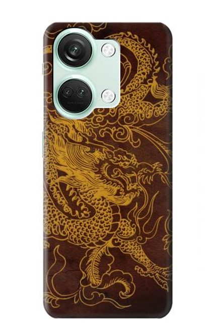 W2911 Chinese Dragon Hard Case and Leather Flip Case For OnePlus Nord 3