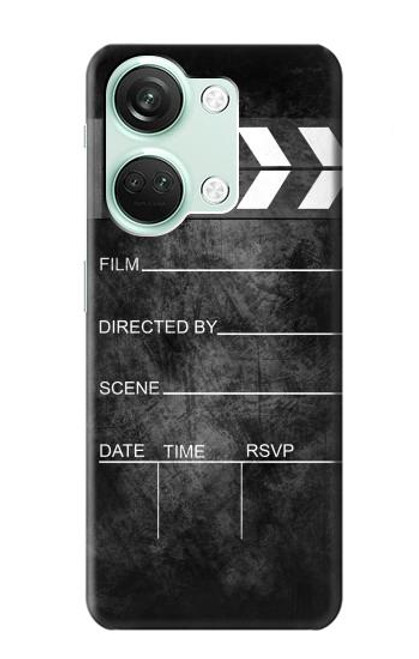 W2919 Vintage Director Clapboard Hard Case and Leather Flip Case For OnePlus Nord 3