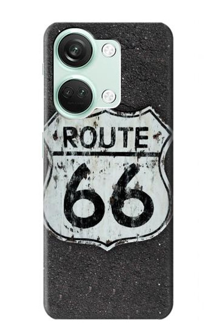 W3207 Route 66 Sign Hard Case and Leather Flip Case For OnePlus Nord 3