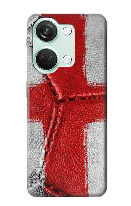 W3316 England Flag Vintage Football Graphic Hard Case and Leather Flip Case For OnePlus Nord 3