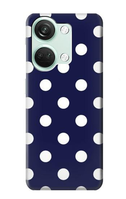 W3533 Blue Polka Dot Hard Case and Leather Flip Case For OnePlus Nord 3