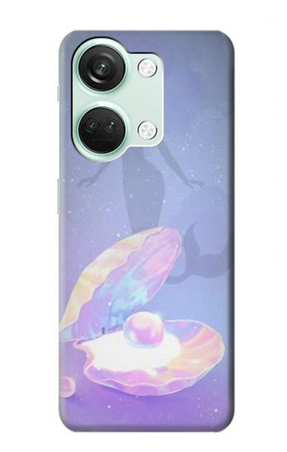 W3823 Beauty Pearl Mermaid Hard Case and Leather Flip Case For OnePlus Nord 3