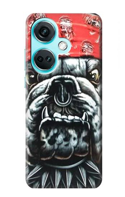 W0100 Bulldog American Football Hard Case and Leather Flip Case For OnePlus Nord CE3