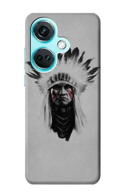 W0451 Indian Chief Hard Case and Leather Flip Case For OnePlus Nord CE3