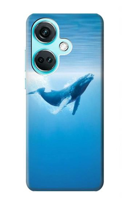 W0843 Blue Whale Hard Case and Leather Flip Case For OnePlus Nord CE3