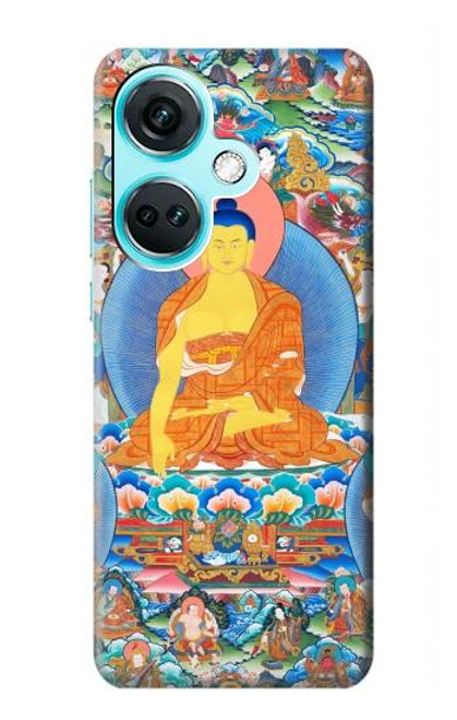 W1256 Buddha Paint Hard Case and Leather Flip Case For OnePlus Nord CE3