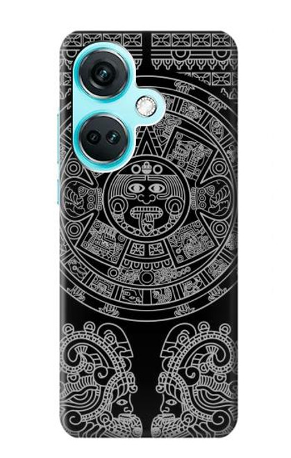 W1838 Mayan Pattern Hard Case and Leather Flip Case For OnePlus Nord CE3