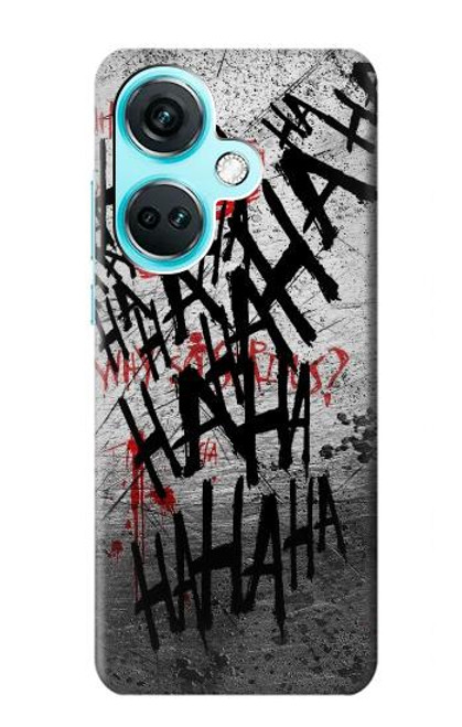 W3073 Joker Hahaha Blood Splash Hard Case and Leather Flip Case For OnePlus Nord CE3