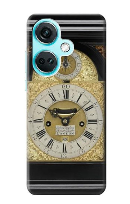 W3144 Antique Bracket Clock Hard Case and Leather Flip Case For OnePlus Nord CE3