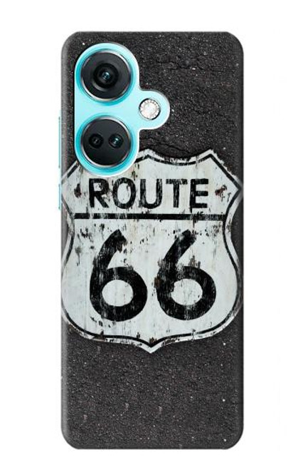 W3207 Route 66 Sign Hard Case and Leather Flip Case For OnePlus Nord CE3