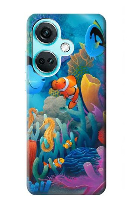 W3227 Underwater World Cartoon Hard Case and Leather Flip Case For OnePlus Nord CE3