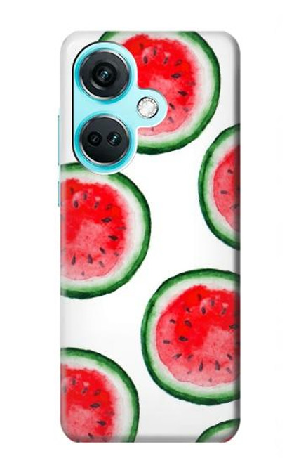 W3236 Watermelon Pattern Hard Case and Leather Flip Case For OnePlus Nord CE3