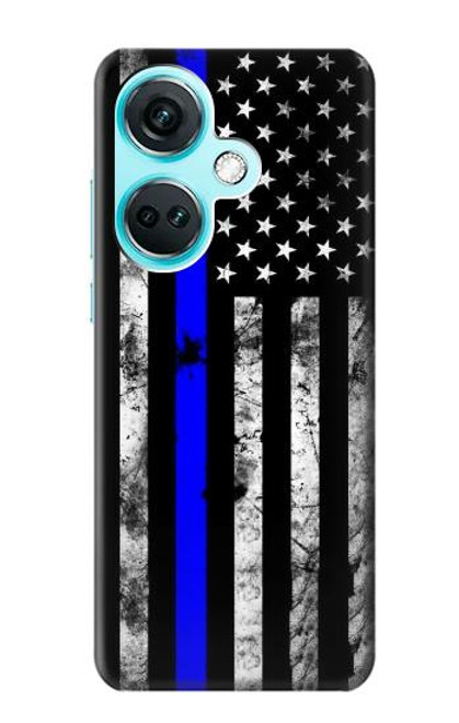 W3244 Thin Blue Line USA Hard Case and Leather Flip Case For OnePlus Nord CE3