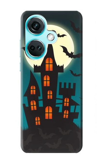 W3268 Halloween Festival Castle Hard Case and Leather Flip Case For OnePlus Nord CE3