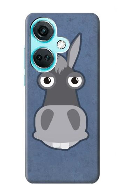 W3271 Donkey Cartoon Hard Case and Leather Flip Case For OnePlus Nord CE3