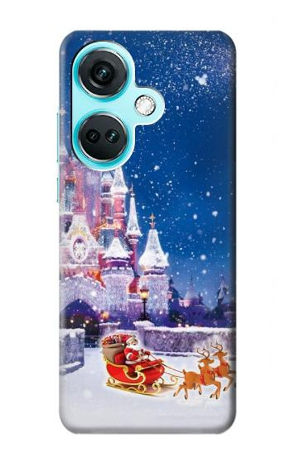 W3282 Santa Xmas Castle Hard Case and Leather Flip Case For OnePlus Nord CE3