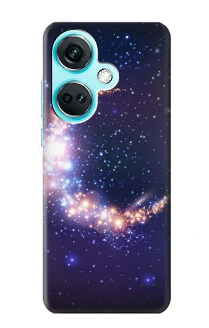 W3324 Crescent Moon Galaxy Hard Case and Leather Flip Case For OnePlus Nord CE3