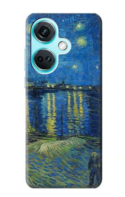 W3336 Van Gogh Starry Night Over the Rhone Hard Case and Leather Flip Case For OnePlus Nord CE3