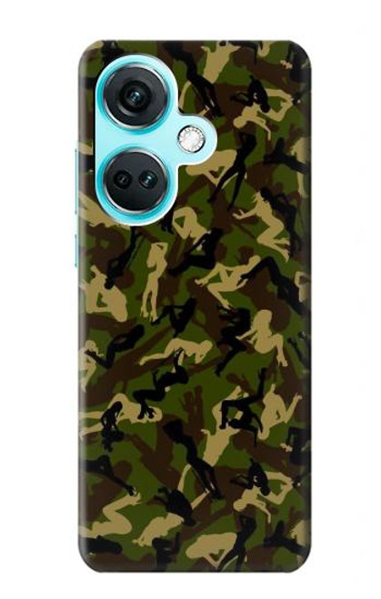 W3356 Sexy Girls Camo Camouflage Hard Case and Leather Flip Case For OnePlus Nord CE3