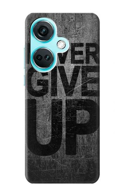 W3367 Never Give Up Hard Case and Leather Flip Case For OnePlus Nord CE3