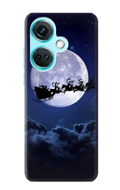 W3508 Xmas Santa Moon Hard Case and Leather Flip Case For OnePlus Nord CE3