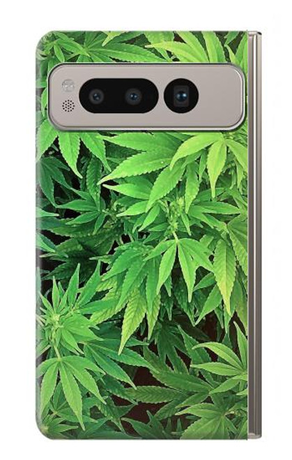 W1656 Marijuana Plant Hard Case and Leather Flip Case For Google Pixel Fold