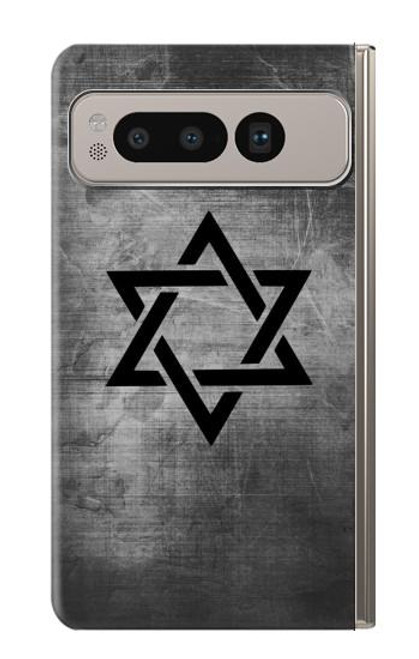 W3107 Judaism Star of David Symbol Hard Case and Leather Flip Case For Google Pixel Fold