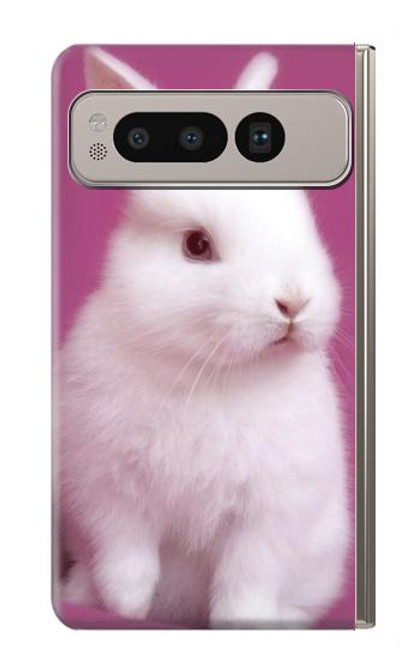 W3870 Cute Baby Bunny Hard Case and Leather Flip Case For Google Pixel Fold