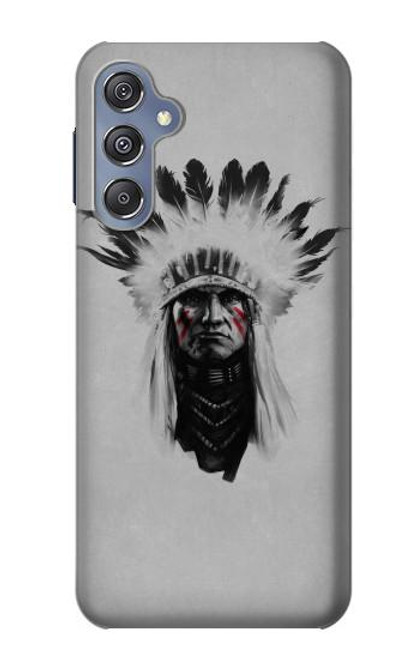 W0451 Indian Chief Hard Case and Leather Flip Case For Samsung Galaxy M34 5G