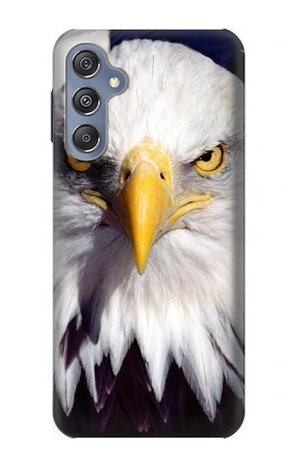 W0854 Eagle American Hard Case and Leather Flip Case For Samsung Galaxy M34 5G