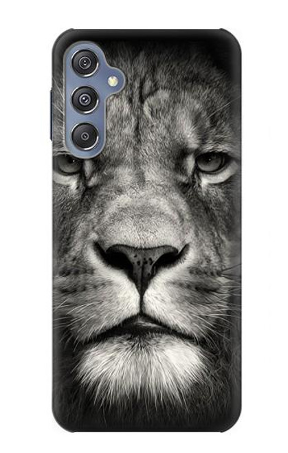 W1352 Lion Face Hard Case and Leather Flip Case For Samsung Galaxy M34 5G