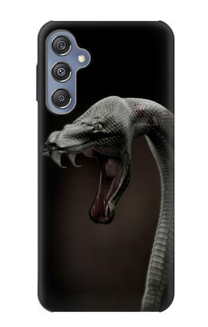 W1597 Black Mamba Snake Hard Case and Leather Flip Case For Samsung Galaxy M34 5G