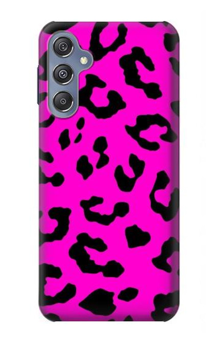 W1850 Pink Leopard Pattern Hard Case and Leather Flip Case For Samsung Galaxy M34 5G