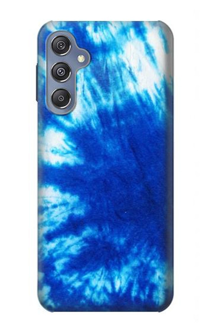 W1869 Tie Dye Blue Hard Case and Leather Flip Case For Samsung Galaxy M34 5G