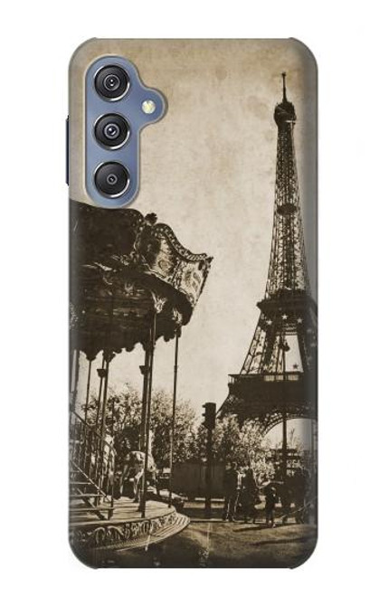 W2174 Eiffel Tower Vintage Paris Hard Case and Leather Flip Case For Samsung Galaxy M34 5G