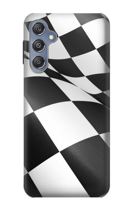 W2408 Checkered Winner Flag Hard Case and Leather Flip Case For Samsung Galaxy M34 5G