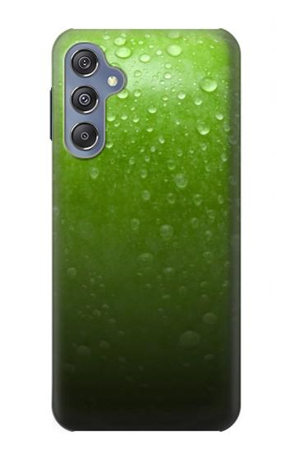 W2475 Green Apple Texture Seamless Hard Case and Leather Flip Case For Samsung Galaxy M34 5G