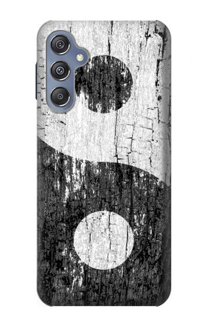 W2489 Yin Yang Wood Graphic Printed Hard Case and Leather Flip Case For Samsung Galaxy M34 5G