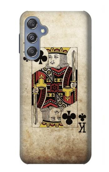 W2528 Poker King Card Hard Case and Leather Flip Case For Samsung Galaxy M34 5G