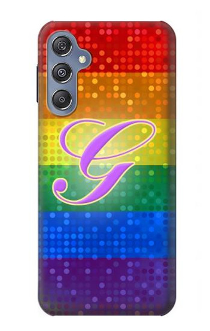 W2899 Rainbow LGBT Gay Pride Flag Hard Case and Leather Flip Case For Samsung Galaxy M34 5G