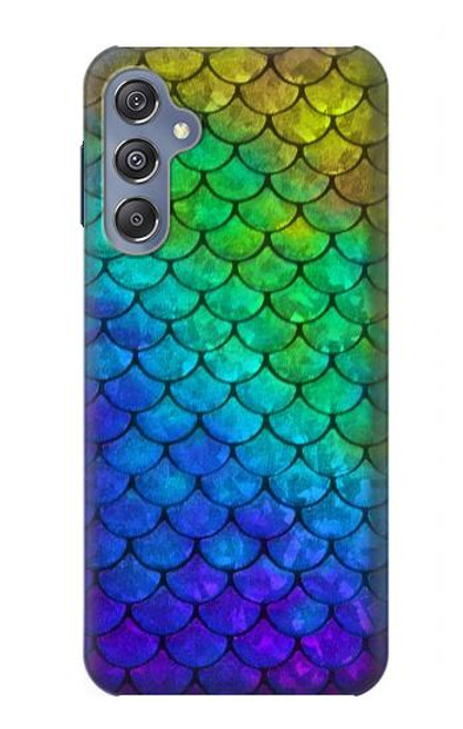 W2930 Mermaid Fish Scale Hard Case and Leather Flip Case For Samsung Galaxy M34 5G