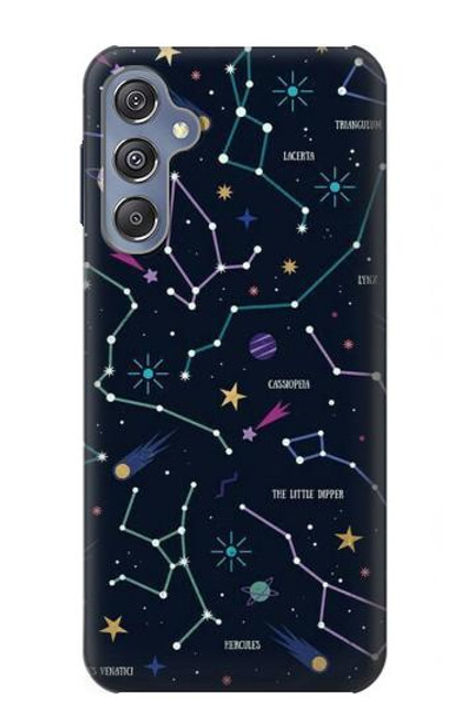 W3220 Star Map Zodiac Constellations Hard Case and Leather Flip Case For Samsung Galaxy M34 5G