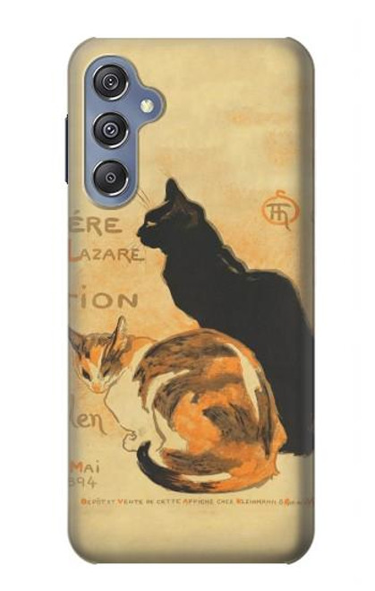 W3229 Vintage Cat Poster Hard Case and Leather Flip Case For Samsung Galaxy M34 5G