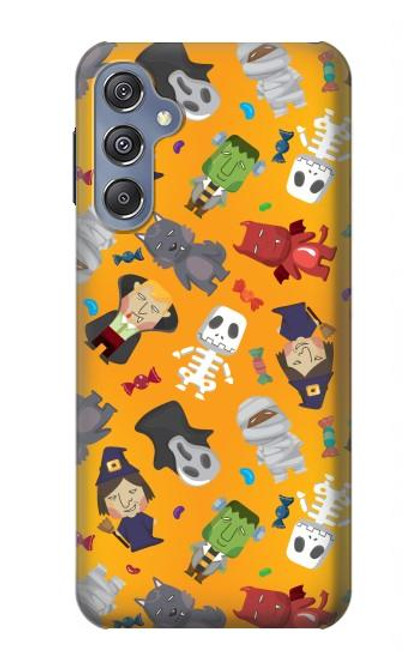 W3275 Cute Halloween Cartoon Pattern Hard Case and Leather Flip Case For Samsung Galaxy M34 5G