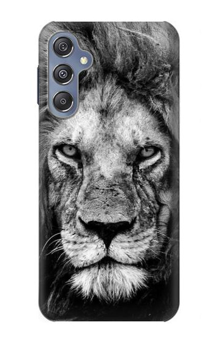 W3372 Lion Face Hard Case and Leather Flip Case For Samsung Galaxy M34 5G