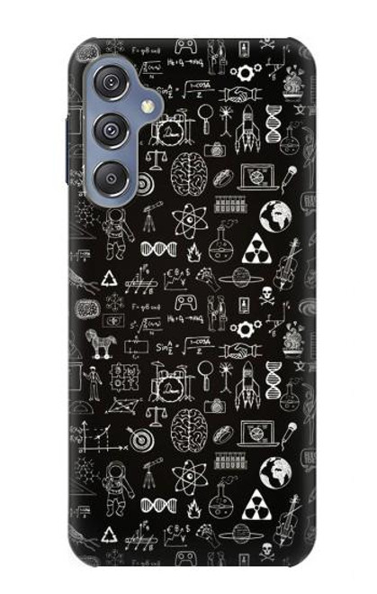 W3426 Blackboard Science Hard Case and Leather Flip Case For Samsung Galaxy M34 5G