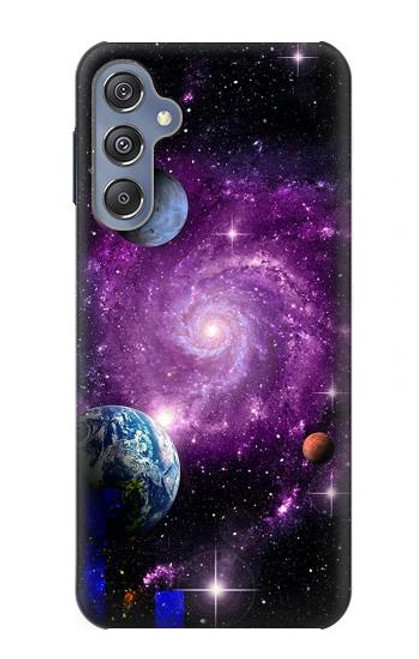 W3689 Galaxy Outer Space Planet Hard Case and Leather Flip Case For Samsung Galaxy M34 5G