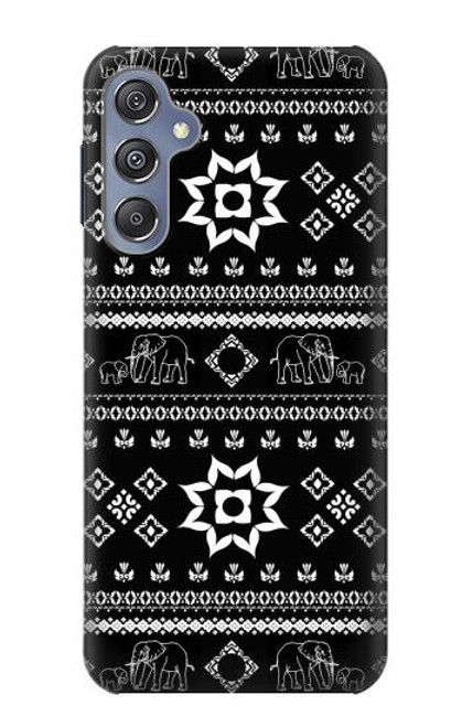 W3932 Elephant Pants Pattern Hard Case and Leather Flip Case For Samsung Galaxy M34 5G